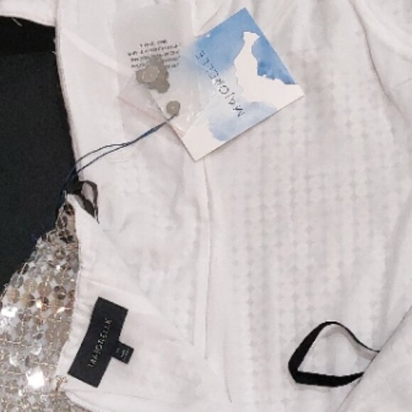 💥CHIC & SEXY💥Revolve MAJORELLE Strapless Bodycon Midi Dress in Silver Sequin - Picture 16 of 16